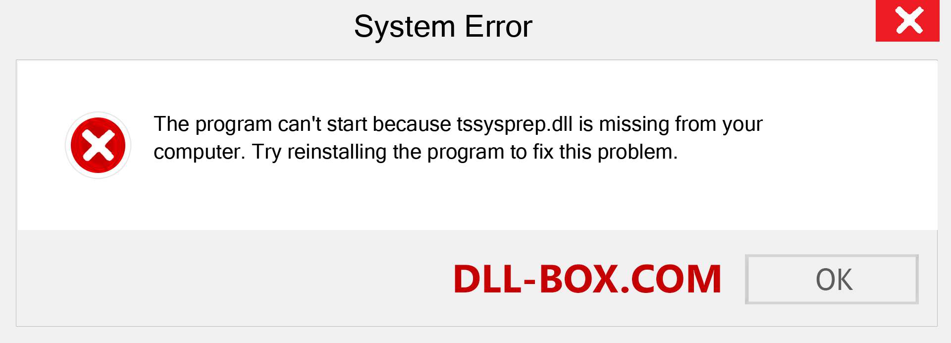  tssysprep.dll file is missing?. Download for Windows 7, 8, 10 - Fix  tssysprep dll Missing Error on Windows, photos, images